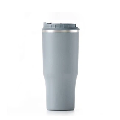 Insulated Travel Tumbler na may Straw Lid
