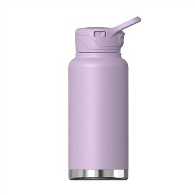 Insulated Water Bote na may Straw Takip